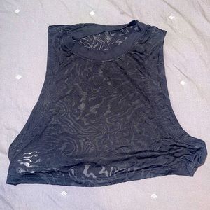 lululemon sheer crop (wild print)